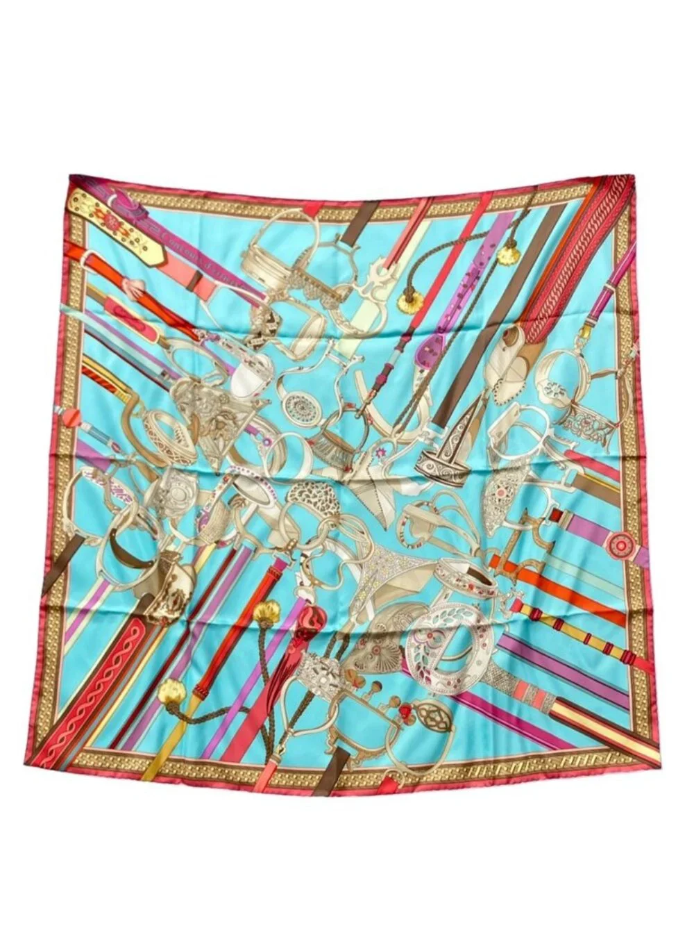 Hermes Scarf Carre 90 Silk 100% Ethereal Competition